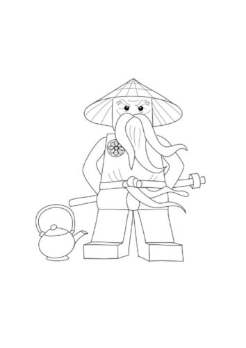 ninjago coloring pages sensei wu